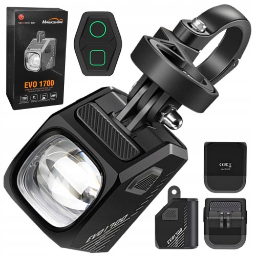 PRZEDNIA LAMPKA ROWEROWA MAGICSHINE EVO 1700 lm PILOT UCHWYT GARMIN USB-C