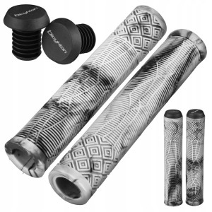 CHWYTY GRIPY RĄCZKI ROWEROWE DO HULAJNOGI BICYKLON DIRT BMX PUMP 163 mm