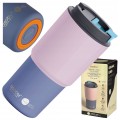 KUBEK TERMICZNY ASOBU PICK ME UP PINK DO SAMOCHODU SZKOŁY NA KAWĘ 650 ml