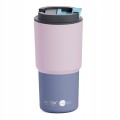 KUBEK TERMICZNY ASOBU PICK ME UP PINK DO SAMOCHODU SZKOŁY NA KAWĘ 650 ml