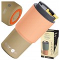 KUBEK TERMICZNY ASOBU PICK ME UP PEACH DO SAMOCHODU SZKOŁY NA KAWĘ 650 ml