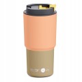 KUBEK TERMICZNY ASOBU PICK ME UP PEACH DO SAMOCHODU SZKOŁY NA KAWĘ 650 ml