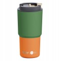 KUBEK TERMICZNY ASOBU PICK ME UP GREEN DO SAMOCHODU SZKOŁY NA KAWĘ 650 ml