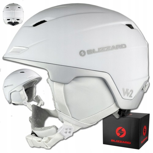 DAMSKI KASK NARCIARSKI SNOWBOARDOWY BLIZZARD W2W DOUBLE M/L BIAŁY 56-59 cm