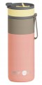 KUBEK TERMICZNY ASOBU ASPEN ZE SŁOMKĄ POWŁOKA CERAMICZNA NA KAWĘ 600 ml