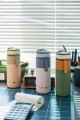KUBEK TERMICZNY ASOBU ASPEN ZE SŁOMKĄ POWŁOKA CERAMICZNA NA KAWĘ 600 ml
