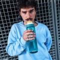 BUTELKA BIDON NA WODĘ KAMBUKKA LAGOON ZIELONA ZE SŁOMKĄ I USTNIKIEM 1000 ml
