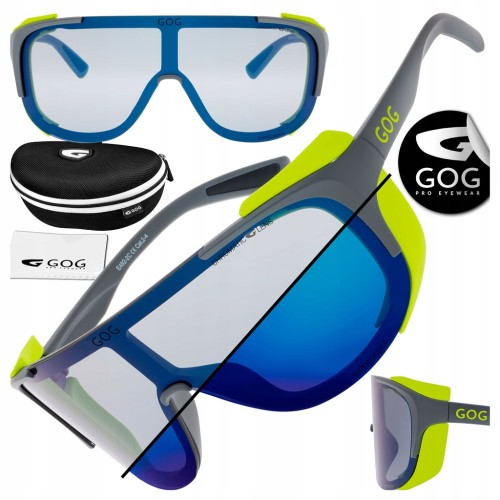 OKULARY GÓRSKIE GOG TATRA E492-2C PRZECIWSŁONECZNE Z FOTOCHROMEM + OSŁONKI