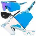 OKULARY SPORTOWE ROWEROWE GOG PROMETHEUS E607-1C Z FOTOCHROMEM KAT. 0-3