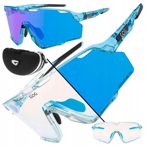 OKULARY SPORTOWE ROWEROWE GOG PROMETHEUS E607-1C Z FOTOCHROMEM KAT. 0-3