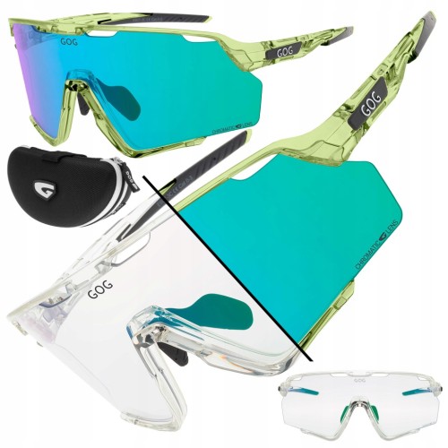 OKULARY SPORTOWE ROWEROWE GOG PROMETHEUS E607-3C Z FOTOCHROMEM KAT. 0-3