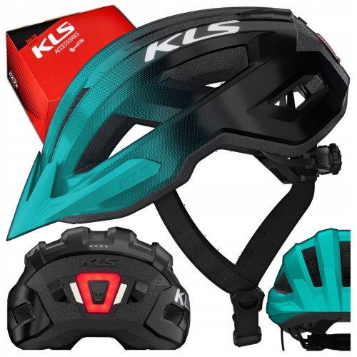 KASK ROWEROWY KELLYS DAZE LUMIO Z TYLNĄ LAMPKĄ TEAL TURKUSOWY S/M 52-55 cm