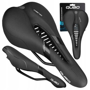 SIODEŁKO ROWEROWE QUBO FULL MEMORY FOAM WYGODNE OTWÓR MTB GRAVEL 280x147 mm