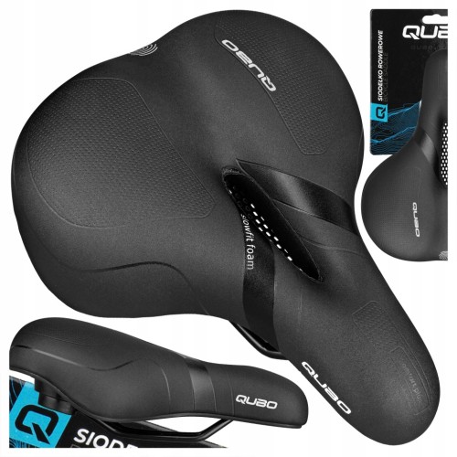 SIODEŁKO ROWEROWE QUBO FULL MEMORY FOAM WYGODNE MIĘKKIE MIEJSKIE 260x210 mm