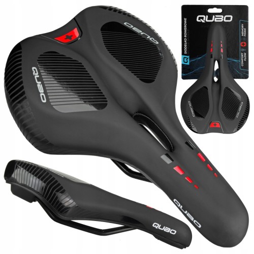 SIODEŁKO ROWEROWE QUBO MEMORY FOAM WYGODNE MIĘKKIE TREKKINGOWE 280x170 mm