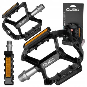 PEDAŁY ROWEROWE QUBO CITY ALUMINIOWE ŁOŻYSKA MASZYNOWE MTB TREKKINGOWE