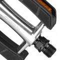 PEDAŁY ROWEROWE QUBO CITY ALUMINIOWE ANTYPOŚLIZGOWE SREBRNE TREKKINGOWE
