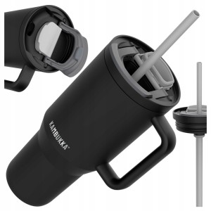 KUBEK TERMICZNY BUTELKA TERMOS ZE SŁOMKĄ I UCHWYTEM KAMBUKKA RIO 950 ml