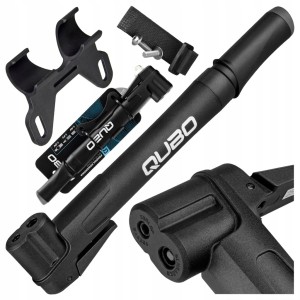 MINI POMPKA ROWEROWA QUBO POM001 RĘCZNA WENTYLE AV/FV/DV DO 5,5 bar UCHWYT