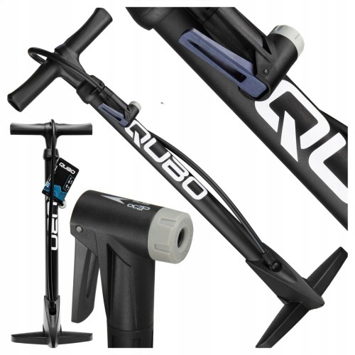 POMPKA ROWEROWA QUBO PODŁOGOWA STACJONARNA WENTYLE AV/FV/DV DO 11 bar