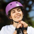 KASK ROWEROWY ATTABO GENES Rolki BMX Deskorolka FIOLETOWY 55-58 cm / M