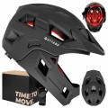 DZIECIĘCY KASK ROWEROWY ATTABO PREDATOR FULL FACE MTB BMX Enduro 50-55 cm