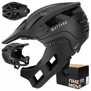 KASK ROWEROWY ATTABO STATE 2.0 FULL FACE ODPINANA SZCZĘKA MTB DH 55-61 cm