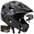 DZIECIĘCY KASK ROWEROWY ATTABO PREDATOR FULL FACE MTB BMX Enduro 50-55 cm