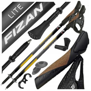 KIJE KIJKI NORDIC WALKING FIZAN LITE TECH SKŁADANE REGULOWANE DO CHODZENIA
