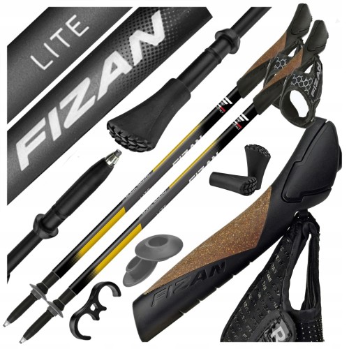 KIJE KIJKI NORDIC WALKING FIZAN LITE TECH SKŁADANE REGULOWANE DO CHODZENIA