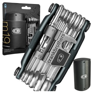 ZESTAW KLUCZY ROWEROWYCH MULTITOOL CRANKBROTHERS M19 ZE SKUWACZEM DO 12 rz.