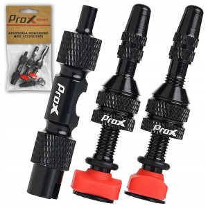PROX ZAWORY WENTYLE DO OPON BEZDĘTKOWYCH TUBELESS PRESTA 40 mm + KLUCZYK