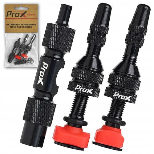 PROX ZAWORY WENTYLE DO OPON BEZDĘTKOWYCH TUBELESS PRESTA 40 mm + KLUCZYK