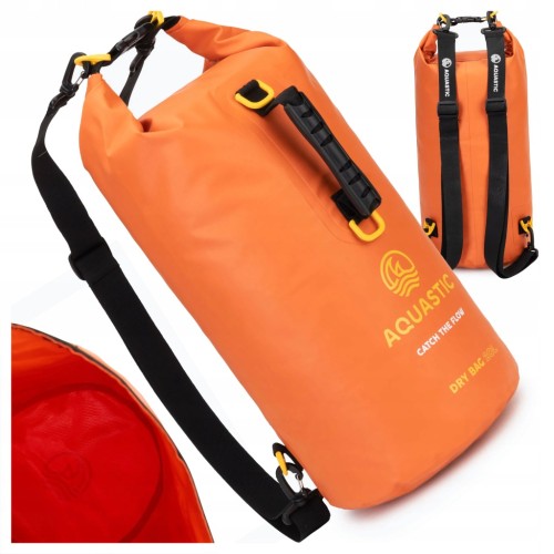 WOREK ŻEGLARSKI AQUASTIC DRY BAG 20 l WODOSZCZELNY WODOODPORNY NA KAJAK SUP