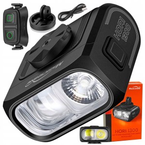 PRZEDNIA LAMPKA ROWEROWA MAGICSHINE HORI 1300 lm DUAL Z PILOTEM IPX6 USB-C