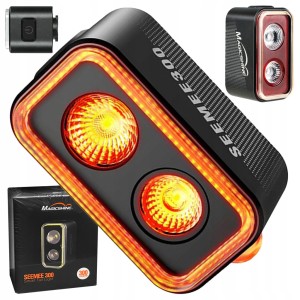 TYLNA LAMPKA ROWEROWA MAGICSHINE SEEMEE 300 lm CZUJNIK RUCHU 360° USB-C