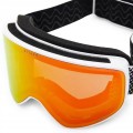 GOGLE NARCIARSKIE SNOWBOARDOWE ATTABO Kinik SZYBA S2 BIAŁE OTG Anti-fog