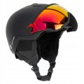 KASK NARCIARSKI ATTABO Avens 2.0 VISOR Z PRZYŁBICĄ SZYBĄ S2 CZARNY 55-58 cm
