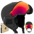 KASK NARCIARSKI DZIECIĘCY ATTABO Avens 2.0 VISOR JR Z SZYBĄ WIZJER 51-54 cm