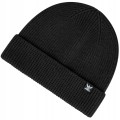 CZAPKA ZIMOWA WOOLCANO 100% WEŁNA MERINO HAT0440 CZARNA CIEPŁA ODDYCHAJĄCA