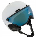 KASK NARCIARSKI ATTABO Avens 2.0 VISOR Z PRZYŁBICĄ SZYBĄ S2 BIAŁY 55-58 cm