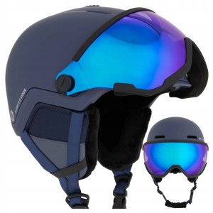 KASK NARCIARSKI DZIECIĘCY ATTABO Avens 2.0 VISOR JR Z SZYBĄ WIZJER 51-54 cm