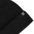 CZAPKA ZIMOWA WOOLCANO WEŁNA MERINO HAT1037 CZARNA CIEPŁA ODDYCHAJĄCA