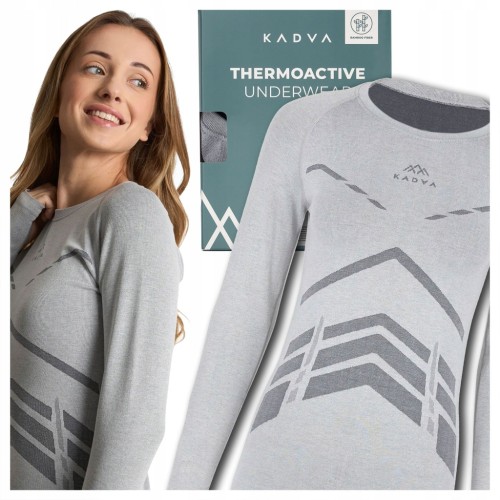 BLUZA TERMOAKTYWNA DAMSKA KADVA ALPINESTEP BAMBOO THERMO BEZSZWOWA S/M