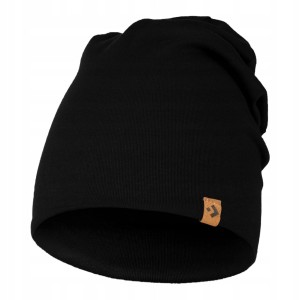 CZAPKA MĘSKA MORAJ PRZEJŚCIOWA BEANIE LEKKA NA JESIEŃ CZARNA