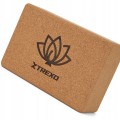 KOSTKA DO JOGI PILATES XTREXO KORKOWA NATURALNA STABILNA 22x14x7 cm