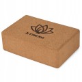 KOSTKA DO JOGI PILATES XTREXO KORKOWA NATURALNA STABILNA 22x14x7 cm