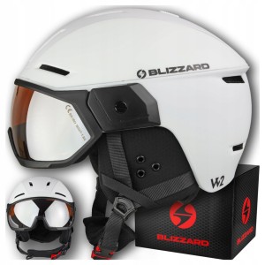 DAMSKI KASK NARCIARSKI BLIZZARD EDGE VISOR Z PRZYŁBICĄ SZYBĄ M/L 55-59 cm