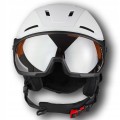 DAMSKI KASK NARCIARSKI BLIZZARD EDGE VISOR Z PRZYŁBICĄ SZYBĄ M/L 55-59 cm