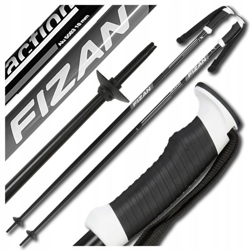 KIJE KIJKI NARCIARSKIE ZJAZDOWE FIZAN ACTION PRO GREY CZARNE SZARE 125 cm